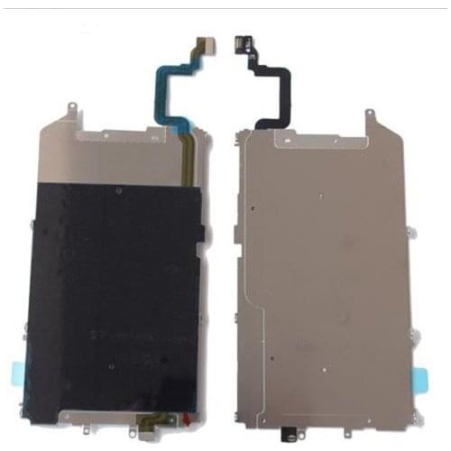 50pcs/lot High Quality NEW LCD Metal Backplate Shield with Home Button Extend Flex Cable for iPhone 6 Plus 5.5"