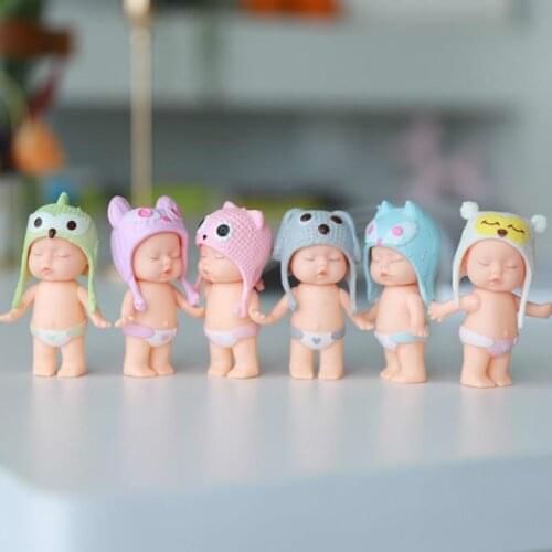 6PCS/lot Japanese cute cartoon doll lovely pvc kewpie angel doll 8.5CM kids toys collection birthday gift home decoration