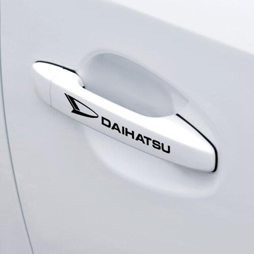 Car styling Mirrors Wiper Decor Stickers Auto Door Handle Decals For Daihatsu Terios Sirion Yrv Materia Rocky Cuore Emblem Decal