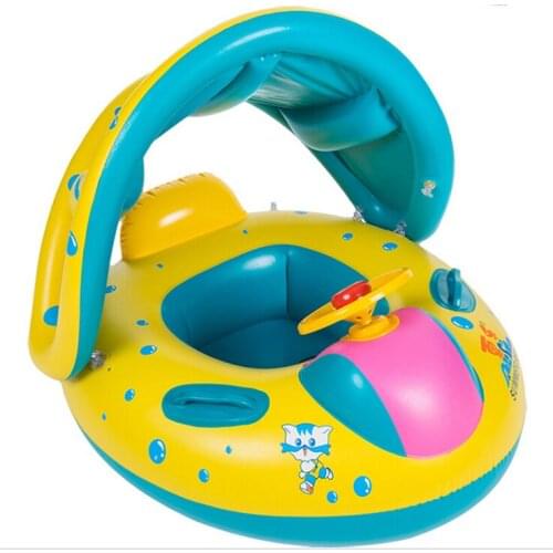 Summer Baby Kids Safety Swimming Ring Inflatable Swim Float Fun Toys Swim Ring Seat Boat Infant Swim Pool Accessories