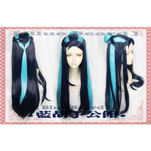 Sword Shield Hero Nessa Cosplay Long Mixed Color Heat Resistant Synthetic Hair+Free Wig Cap Halloween Party