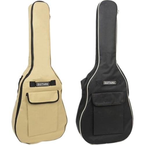 Hot AD-40/41Inch Oxford Fabric Acoustic Guitar Gig Bag Waterproof Backpack 5mm Double Shoulder Straps Padded Soft Case