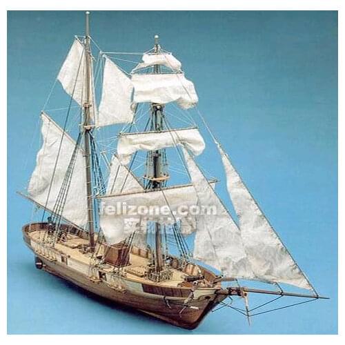 Scale 1/55 the France Classic ship model Le Hussard 1848 warship wooden model kit