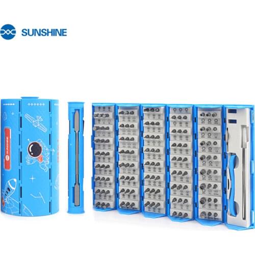 HTM Magnetic Precision Screwdriver Set for Phone Laptop Pc Repair Tools Kit 128 in 1 Phillips Torx Hex Bit Screw Driver Set Tool