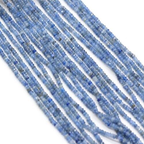 New Beads Natural Semi-Precious Stone Section Beaded Unisex Charm Kyanite Beads for Jewelry Making Beadwork DIY Bracelet 3x2mm