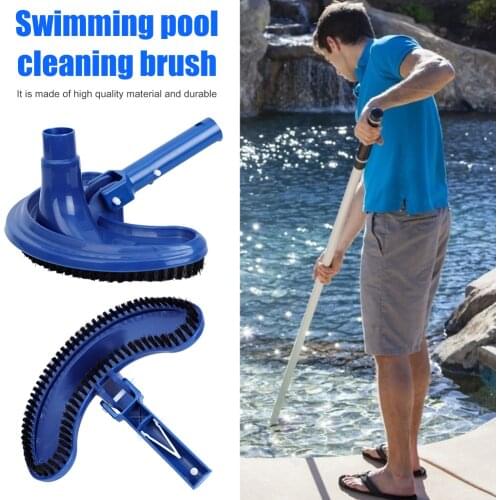 Swimming Pool Water Cleaning Equipment Dirt Head Crescent Pool Cleaning Brush Fountain Spa Pool Vacuum Cleaner Brush Head Pond