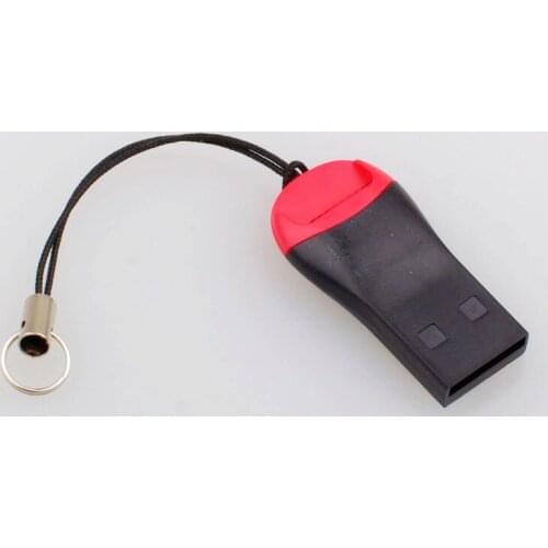 Wholesale USB 2.0 MicroSD T-Flash TF Memory Card Reader Whistle Style 500pcs/lot Free DHL