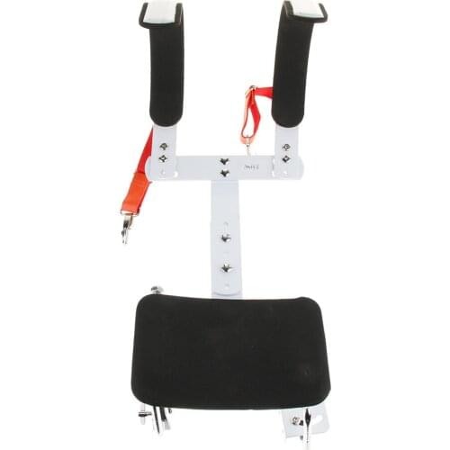 Aluminium Alloy Marching Snare Drum Bass Drum Carrier Support, with Thickened Sponge Shoulder Pad, Great for Drum Player