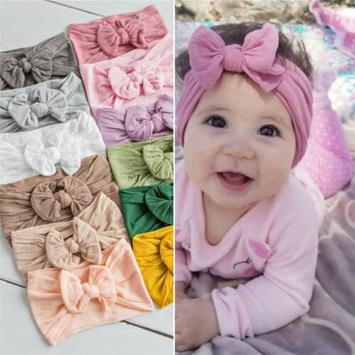 23 Colors Baby Headband Turban Knotted New Newborn Toddler Baby Girl Soft Hair Accessories for Newborn Toddler Children