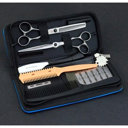 6" professional hair scissors hairdressing scissors sale barber razor shears for hair salon de coiffure barber scissors pinking