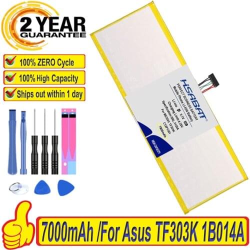 Top Brand 100% New 7000mAh C12P1301 Laptop Battery for ASUS For MEMO PAD K00A (ME302C) MemoPad 10.1" TF303K 1B014A Batteries