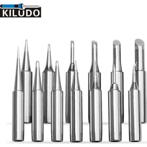 KILUDO 5 PCS Estação de solda universal 936, 900m-t-b, 900m-t-i, 900m-t-is, ferramenta de ponta de solda, ferro de solda