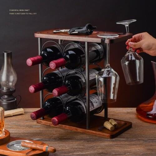 Wine Glass Hanger Goblet Goblet Storage Cabinet Under Storage Rack Rack Room Office Wine Bottle Rack