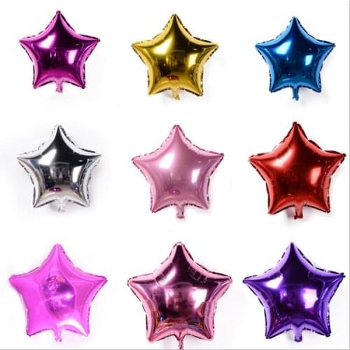 32 inch five-pointed star balloon festival party decoration floating air balloon childrens toy star aluminum foil balloon