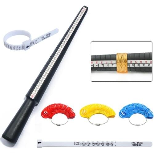 1pcs Professional Jewelry Tools Ring Mandrel Stick Finger Gauge Ring Sizer Measuring UK/US Size For DIY Jewelry Size Tool Sets