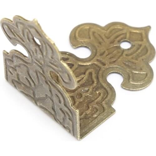 12xAntique Bronze Decorative Jewelry Box Wood Case Feet Leg Corner Protector WXTC
