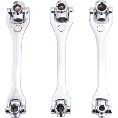2-19/8-21/10-22mm 8 IN 1 Socket Double-Ended Torque Small Fly Socket Household Socket Wrench Hand Repair Tools
