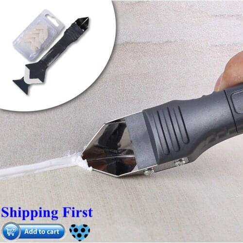 3 in1 Squeegees Silicone Sealant Remover Tool Kit Set Useful Door Window Cleaning Tools Scraper Caulking Mould Removal Best Sale