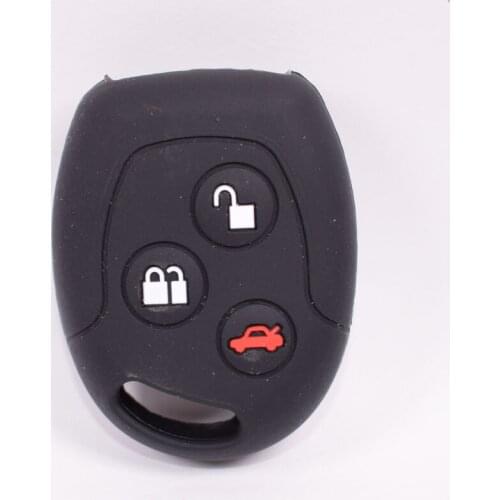 30Pcs/lot Silicone Car Fob Key Case Cover Shell Bag Fit For Ford Mondeo Fiesta Focus C-Max KA GALAXY 3 Buttons Remote Holder