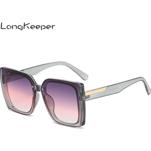 Oversized Square Womens Sunglasses Brand Designer Retro Frame Big Sun Glasses Female Vintage Gradient Male Zonnebril Dames