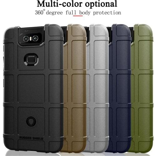 Armor Anti-shock Cases For ASUS Zenfone 6 2019 ZS630kL Case Cover Soft Anti-shock Bumper Zenfone 6 ZS630KL Back Case Capa