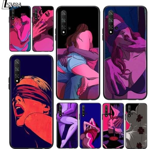 Hot Girls Bikini for Huawei Honor 9X Lite 8X 9S 9A 9C 30 20 10i 20 10 10i 9 Lite 8C 8A 7C 7A Pro Black Phone Case