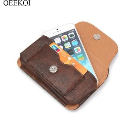OEEKOI Rhino Pattern Belt Clip Holster Pouch Case for Doogee Y8 Plus/Y7 Plus