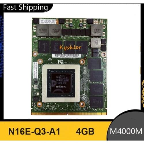 Brand New M4000M M4000 GDDR5 4GB Video Graphics Card N16E-Q3-A1 With X-Bracket For HP Zbook17 G3 Dell M7720 M7710 100% Test