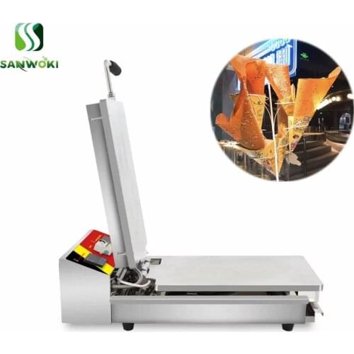 Commercial Crispy egg roll machine Crispy egg pancake machine Crepe Crispy egg Roll Baker Waffle cake maker Iron