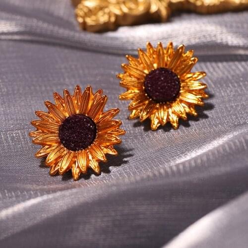 Beautifully Sunflower Brooch Good-looking Plant Flower Sunflower Brooch Women Girls Exquisite Bag Clothes Jewelry Fashion Badge