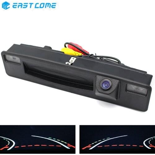 MCCD 1080P Trajectory Tracks Reverse Parking Car Rear View Camera Trunk handle For Ford Focus 2015 2016 2017 Car Camera