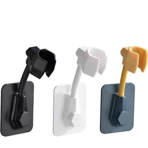 Multifunctional Universal Adjustable Shower Bracket Paste-type Shower Nozzle Base Home Punch-free Rack Shower Base Bathroom Tool