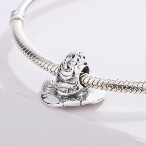 Fashion Jewelry 925 Sterling Silver Bangle Cartoons Magician Hat Enamel Pendant Charm Bracelet DIY Jewelry Making For Pandora
