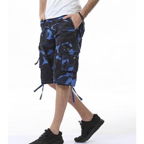 Men Clothing 2020 Overalls Shorts Mens Tide Brand Summer 5 Five-point Pants Camouflage Loose Casual Beach Pants Mens Camo