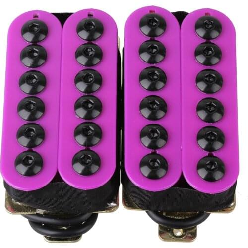 Purple High Output Invader Humbucker Ceramic Magnet Electric Guitar Neck Bridge Pickup Set