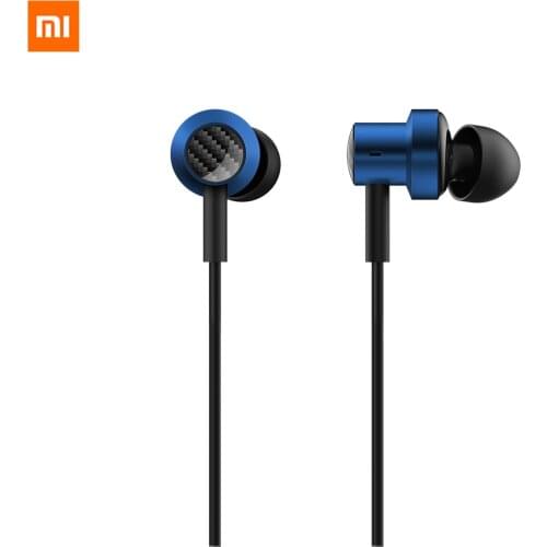 Xiaomi Double Driver Earphones In-ear With Mic Headset Magnetic Earbuds Wired Control 3.5mm Head For Mobile Phone Laptop MP3 MP4