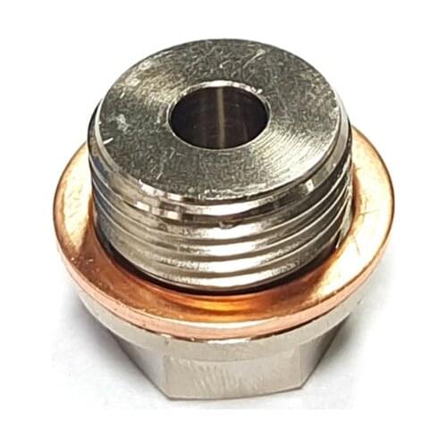 2021 New 1/8" NPT Male to M18x1.5 Female Oil Pressure Temperature Gauge Sender Adapter Sending Unit Bung Plug for Fuel Boat Air