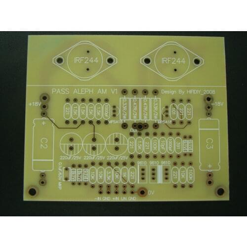 One Pair PASS AM Gold Sealed Transistor Single-ended Class A Amp Bare PCB