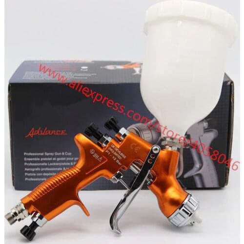 Spray Paint gun UK HD-2 HVLP Spray Gun Gravity Feed for all Auto Paint ,Topcoat and Touch-Up with 600cc Plastic Paint Cup