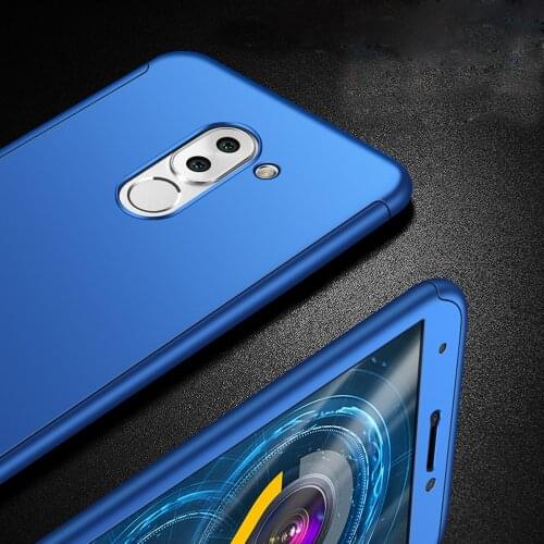 GR5 2017 BLL-L21 BLL-L22 Full Hard Plastic Case With Tempered Glass For Huawei Honor 6X BLN-L24 BLN-AL10 BLN-L21 BLN-L22