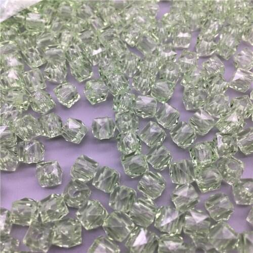 Transparent Beads 6mm Square Horn Pearl Plastic Beaded Acrylic DIY Ornament Accessories jewelry making supplies jewelry