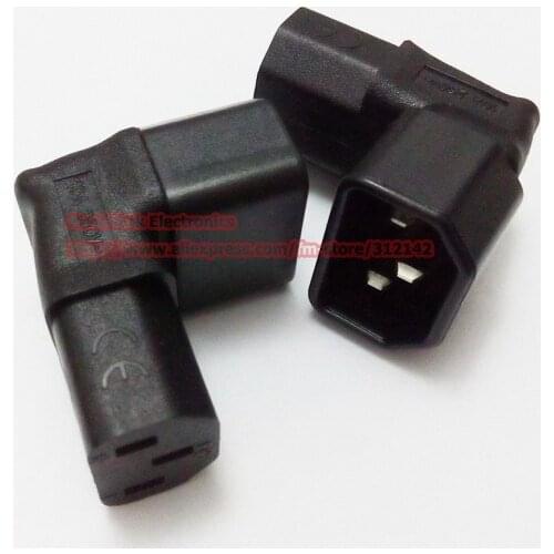 Power Plug Connector ,Up Angled IEC Adapter IEC 320 C14 to C13 For LCD/LEC TV Wall Mount ,5pcs , Free shipping