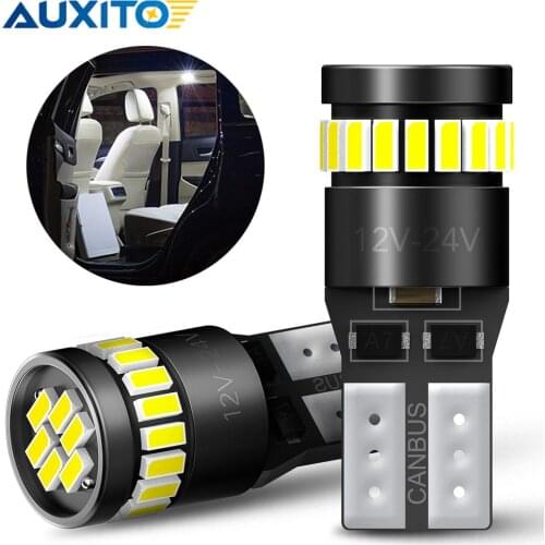 AUXITO 10x Canbus W5W T10 LED Lamp for Car Width Light Clearance Light Bulbs For VW Mercedes benz W203 W211 Peugeot 206 207 LED