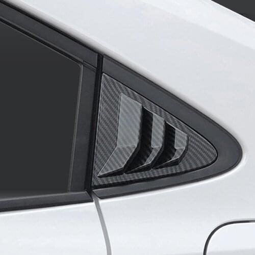 For Toyota Corolla S Plus L LE XLE 2019 2020 2021 Rear Triangular Blinds Special Modified Car Window Rear Decorative Stickers