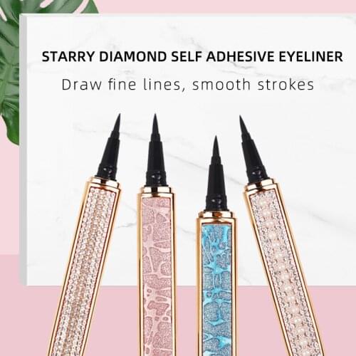 10/20/50 self-adhesive black eyeliner quick-drying diamond eyeliner magic eyelash glue-free waterproof eyeliner tool