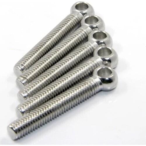 10pcs/lot DIN444 Stainless steel eye bolt wing hinge screw articulated anchor M5 M6*20/25/30/35/40/50/60