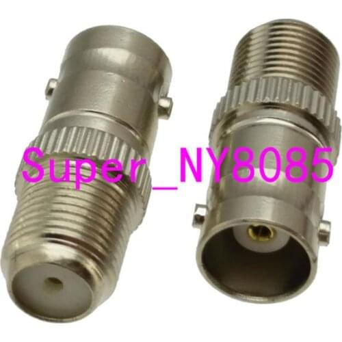 10pcs RF BNC female jack to F TV female jack connector adapter