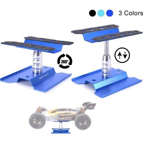 2PCS Metal Aluminum RC Car Workstation Work Stand Repair 360 Degree Rotation For 1/8 1/10 1/12 1/16 Scale Model