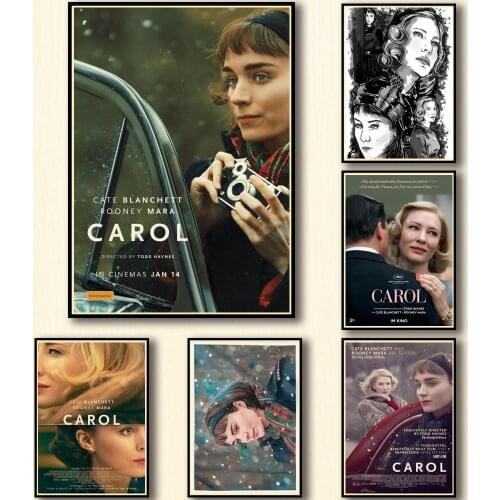 23 Designs Movie Carol Whitepaper Poster Artwork Fancy Wall Sticker for Coffee House Bar A3
