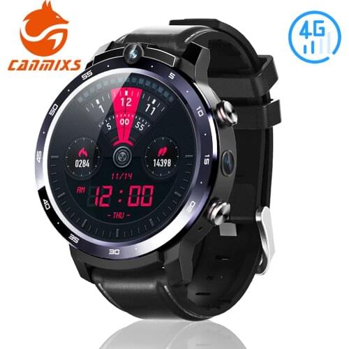 CanMixs 3G+32G 4G Network Watch Phone 3ATM Waterproof 1800 mAh Battery 8MP Dual Camera Face Unlock Smart Watch Phone Android